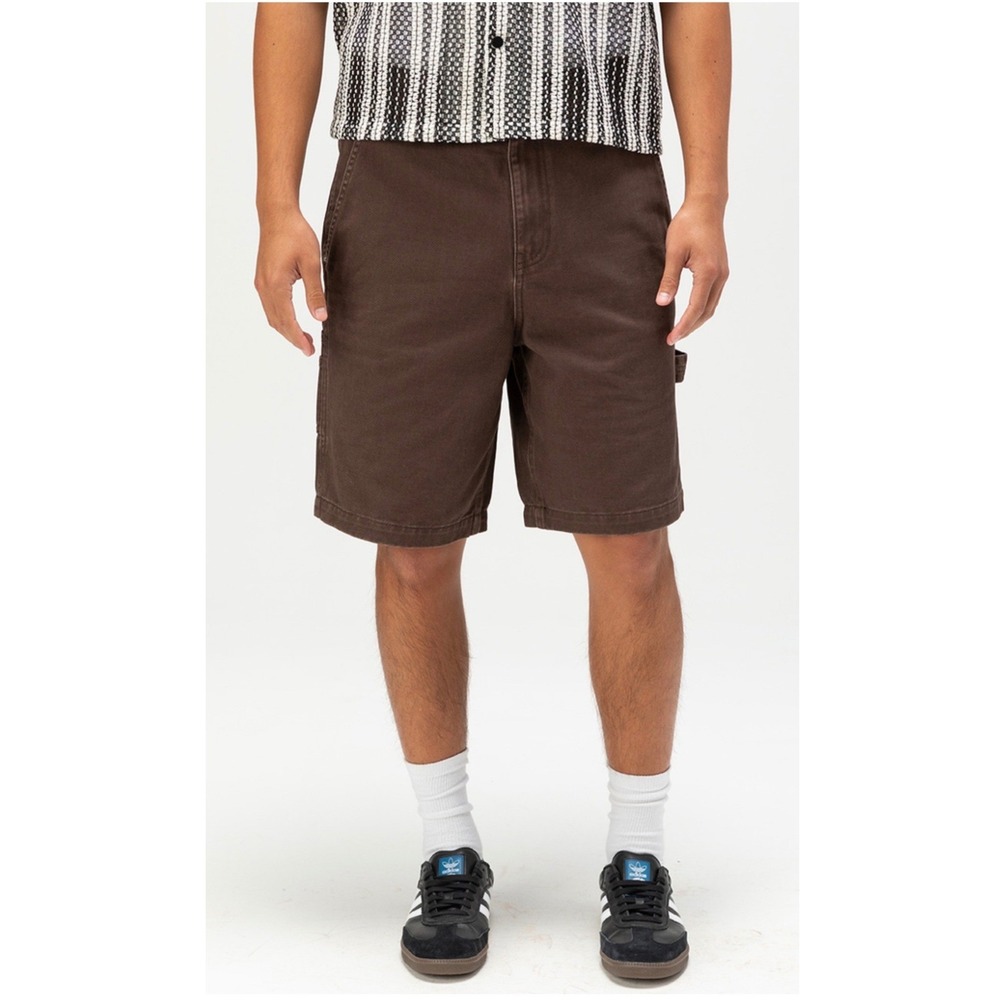 RSQ Carpenter Shorts Mens 30 Brown Loose Fit Cotton Canvas Y2K Utility MRPD131